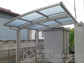 のサイクルポート・駐輪場 レイナポートグランミニ 積雪〜20cm対応 施工例