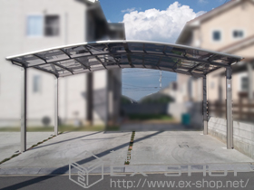 のカーポート カーブポートシグマIII ワイド 積雪〜20cm対応 施工例