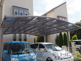 のカーポート カーブポートシグマIII ワイド 積雪〜20cm対応 施工例