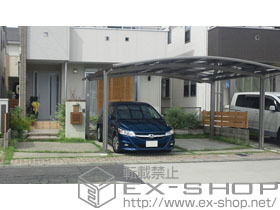 のカーポート カーブポートシグマIII ワイド 積雪〜20cm対応 施工例