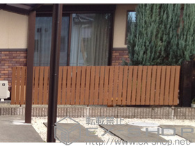 のフェンス・柵 スタンダードフェンス4型 自由柱 施工例