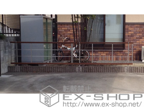 のフェンス・柵 シンプルモダンフェンス W3型 自由柱 施工例