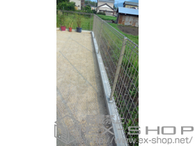 のフェンス・柵 ハイグリッドフェンスUF8型  フリーポールタイプ 施工例