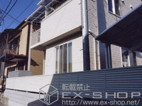 のフェンス・柵 プリレオR9型フェンス フリーポールタイプ 施工例