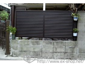 のフェンス・柵 プリレオR5型フェンス フリーポールタイプ 施工例