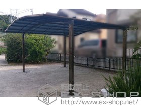 のカーポート カーブポートシグマIII ワイド 積雪〜20cm対応 施工例