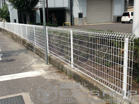 のフェンス・柵 メッシュフェンス G10-R 施工例