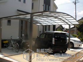 のカーポート カーブポートシグマIII ワイド 積雪〜20cm対応 施工例