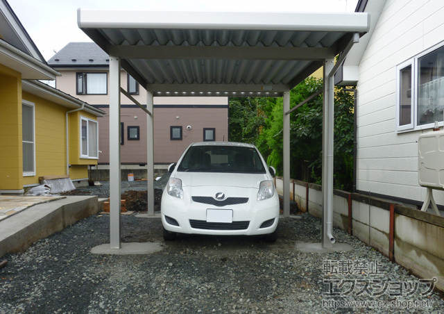 のカーポート ジーポートneo Ａタイプ 4本柱 積雪〜100cm対応 施工例