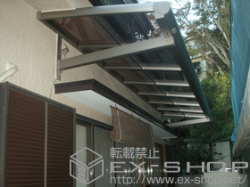 のバルコニー・ベランダ屋根 パワーアルファ F型 ルーフタイプ 単体 積雪〜30cm対応 施工例
