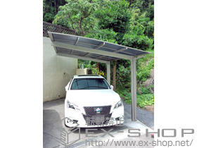 のカーポート エックスルーフ 前上がり 積雪〜20cm対応 施工例