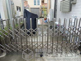 のカーゲート トリップゲート ペットガード型 ノンレール 片開き 30S 施工例