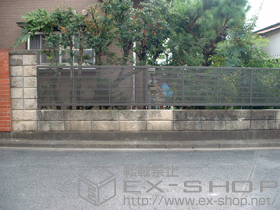 のフェンス・柵 シャレオR1型フェンス フリーポールタイプ 施工例