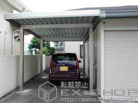 のカーポート ジーポートneo 積雪100cmＡタイプ 角柱4本柱 積雪〜100cm対応 施工例