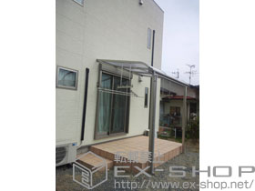 のテラス屋根 ヴェクターテラス R型 テラスタイプ＋吊り下げ式物干し 標準 2本入 施工例