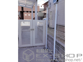 のフェンス・柵 イーネットフェンス1F型 自由柱タイプ 施工例