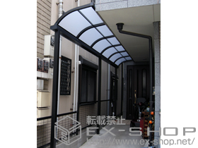 のテラス屋根 ライザーテラスII R型 テラスタイプ 連棟 積雪〜20cm対応 施工例