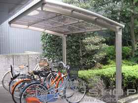 のサイクルポート・駐輪場 カーブポートシグマIII ミニ 施工例