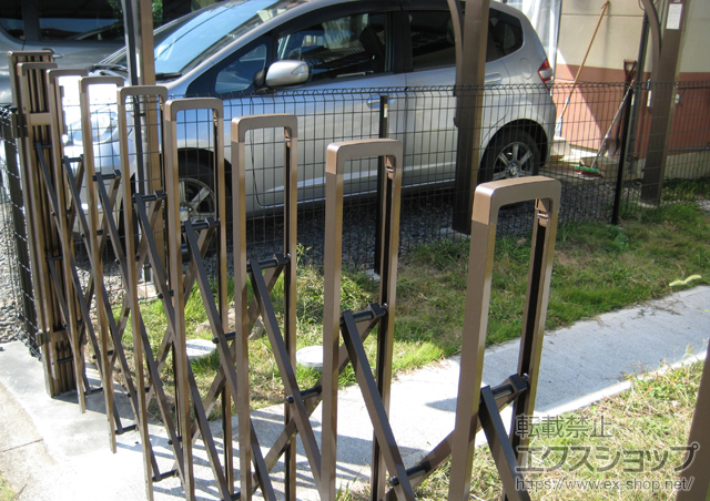 のフェンス・柵 イーネットフェンス1F型 自由柱タイプ 施工例