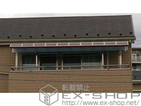 のバルコニー・ベランダ屋根 ヴェクターテラス R型 1500 屋根タイプ 単体 積雪〜50cm対応＋前枠化粧カバー 柱奥行移動タイプ＋ヴェクターテラス R型 1500 屋根タイプ 用部材 施工例