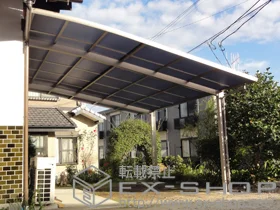 LIXIL リクシル(トステム)のカーポート ルーフポートシグマIII 積雪〜20cm対応 施工例