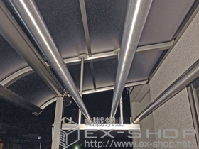 のバルコニー・ベランダ屋根 ヴェクターテラス R型 屋根タイプ 単体 積雪〜20cm対応+吊下げ式物干　標準2本入り 施工例