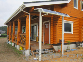 のテラス屋根 ライザーテラスII R型 1500 テラスタイプ 単体 積雪〜50cm対応 施工例