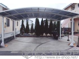 のカーポート カーブポートシグマIII ワイド 積雪〜20cm対応 施工例