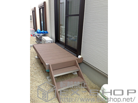 のウッドデッキ リウッドデッキ 200＋リウッドステップ5型 施工例