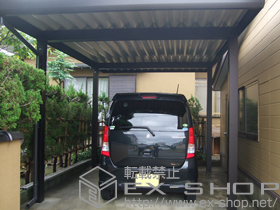 のカーポート ジーポートneo Ａタイプ 4本柱 積雪〜100cm対応 施工例