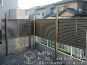 LIXIL リクシル(TOEX)のフェンス・柵・塀 プリレオR9型フェンス フリーポールタイプ 施工例