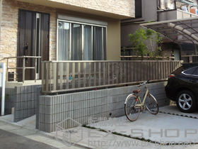 のフェンス・柵 ハイミレーヌR5型フェンス フリーポールタイプ 施工例