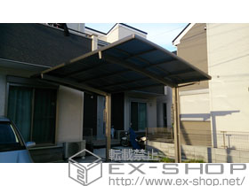 のカーポート カーブポートシグマIII 積雪〜20cm対応＋収納式物干し 標準 2本入＋ヴェールシリーズ EVRS-K-161 施工例