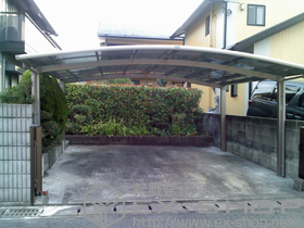 のカーポート カーブポートシグマIII ワイド 積雪〜20cm対応 施工例