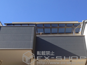 のバルコニー・ベランダ屋根 プレシオステラス R型 1500 屋根タイプ 連棟 積雪〜50cm対応 施工例