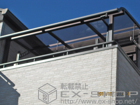 のバルコニー・ベランダ屋根 ライザーテラスII R型 屋根タイプ 単体 積雪〜20cm対応 施工例