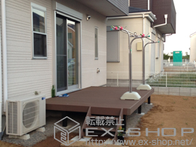 のウッドデッキ リウッドデッキ 200＋リウッドステップ5型 施工例