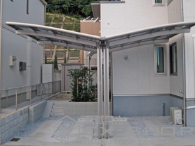 のカーポート カーブポートシグマIII Y合掌 積雪〜20cm対応 施工例