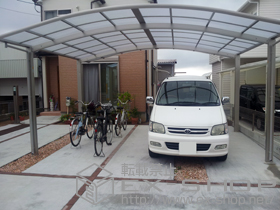 のカーポート プレシオスポート ワイド 積雪〜20cm対応 施工例