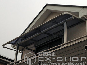 のバルコニー・ベランダ屋根 プレシオステラス R型 屋根タイプ 単体 積雪〜20cm対応 施工例