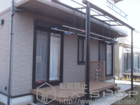 のテラス屋根 ヴェクターテラス R型 テラスタイプ 単体 積雪〜20cm対応 施工例