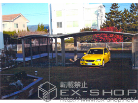 のカーポート メジャーポートII Rタイプ ワイド 積雪〜20cm対応 施工例