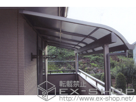 のバルコニー・ベランダ屋根 ライザーテラスII R型 屋根タイプ 単体 積雪〜20cm対応 施工例