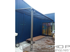 のテラス屋根 ライザーテラスII F型 テラスタイプ 単体 積雪〜20cm対応 施工例