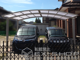 のカーポート プレシオスポート ワイド 積雪〜20cm対応 施工例