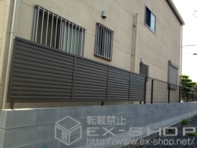 のフェンス・柵 プリレオR5型フェンス フリーポールタイプ 施工例