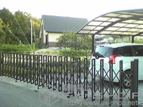 のカーゲート ニューエクジスXA型 片開き 施工例