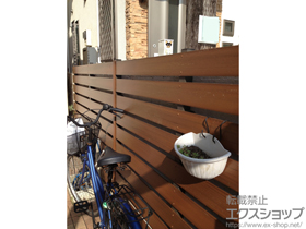 のフェンス・柵 現場組立フェンス マイティウッド 施工例