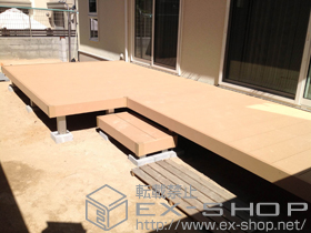 のウッドデッキ リウッドデッキ 200＋独立式リウッドステップ2型 施工例