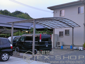 のカーポート カーブポートシグマIII ワイド 積雪〜20cm対応 施工例